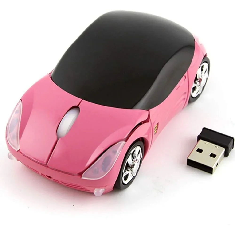 ✨Mouse Wireless 2.4GHz Car Shaped Cool 3D Ergonomic Optical Gaming Mice Laptop